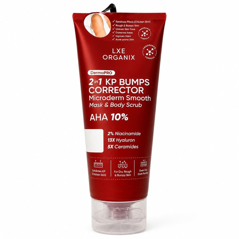 LXE ORGANIX DermaPRO KP Bumps Corrector Body Scrub AHA 10% 200ml