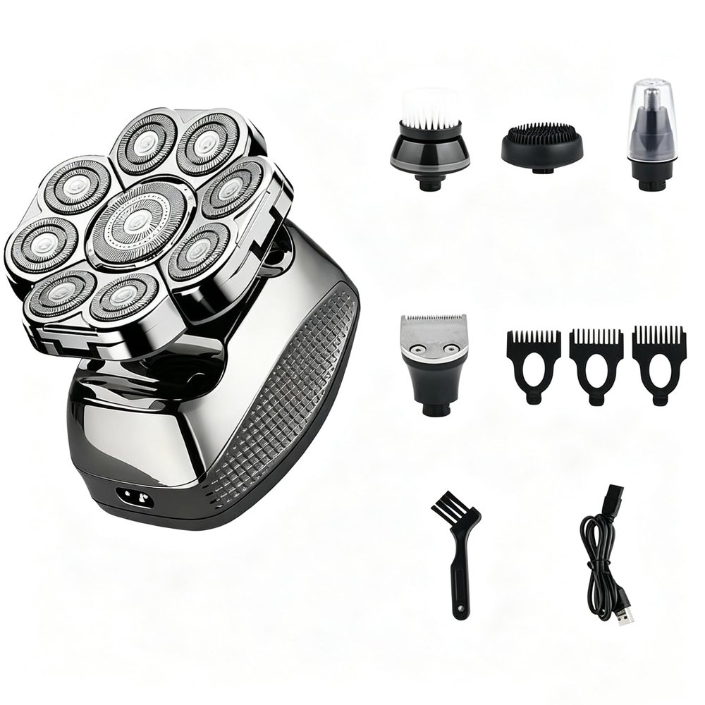 New Butt Shaver9.0,Grooming Kit for Men, Washable Wet and Dry Easy Head Shaver, Electric Head of Shaving Bum, Legs, Chest, and Beyond (Silver suit9.0)