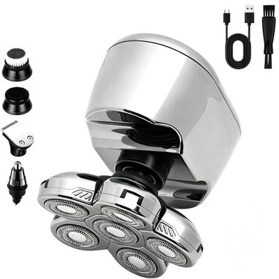 New Butt Shaver6.0,Grooming Kit for Men, Washable Wet and Dry Easy Head Shaver, Electric Head of Shaving Bum, Legs, Chest, and Beyond (Silver Suit)