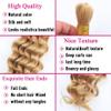 14 14 14 Inch P27/613 Honey Blonde Human Braiding Hair for Boho Braids Human Hair Weave Deep Wave Bulk 3 Bundle Unprocessed Brazilian Virgin Hair Honey Blonde Deep Water Braiding Hair Extensions 150g view 3