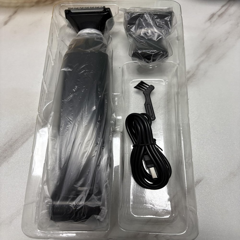 Mens Back Shaver with 2 Shock Absorber Flex Heads