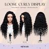 OQ HAIR Loose Curly Half Wig Human Hair 22 Inch For Women view 4