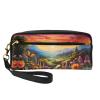 OIBNKCN Mysterious Wonderland Versatile Travel Makeup Bag - Double-Sided Print, Ultra-Soft PU Leather Cosmetic Organizer for Women, Mothers Day Gifts & Teacher Appreciation view 1