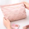 KHMCRSDO PU Leather Hand held Makeup Bag Portable Travel Toiletry Storage Bags view 3
