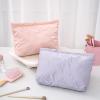 KHMCRSDO PU Leather Hand held Makeup Bag Portable Travel Toiletry Storage Bags view 4