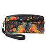 OIBNKCN Ancient peacock silhouette Versatile Travel Makeup Bag - Double-Sided Print, Ultra-Soft PU Leather Cosmetic Organizer for Women, Mothers Day Gifts & Teacher Appreciation view 1