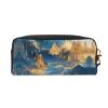 OIBNKCN Mountains golden light Versatile Travel Makeup Bag - Double-Sided Print, Ultra-Soft PU Leather Cosmetic Organizer for Women, Mothers Day Gifts & Teacher Appreciation view 2