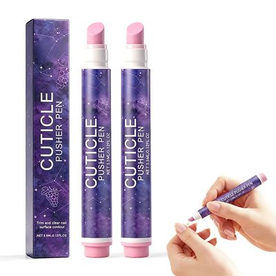 4-in-1 Cuticle Pusher Pen with Micro-Dosing Oil Ceramic Tip for Cuticle Maintenance & Nail Smoothing (2pcs, 3.5ml)