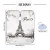 Qilmy Paris Eiffel Tower Hair Cutting Cape, Waterproof Salon Barber with Adjustable Closure, Professional Hair Cutting Cape Haircut for Men Women - 65" x 55" view 2