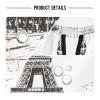 Qilmy Paris Eiffel Tower Hair Cutting Cape, Waterproof Salon Barber with Adjustable Closure, Professional Hair Cutting Cape Haircut for Men Women - 65" x 55" view 3