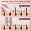 Bikini Trimmer for Women 3 in 1 Electric Shaver Razors Nose Hair Trimmer Waterproof Pubic Hair for Underarm Leg Arm Body (Rose Gold) view 3