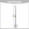 Heated Eyelash Curler, Rechargeable Electric Eyelash Curlers with 3 Temp Modes, Fast Preheating Lash Makeup Tool for Long Lasting Natural Lift, Gifts for Women, White view 3