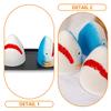 VINTORKY 3pcs Small Natural Bath Salt Spheres with Sea Salt and Essential Oils Shark Head Foaming Bath Salts for Relaxing view 3