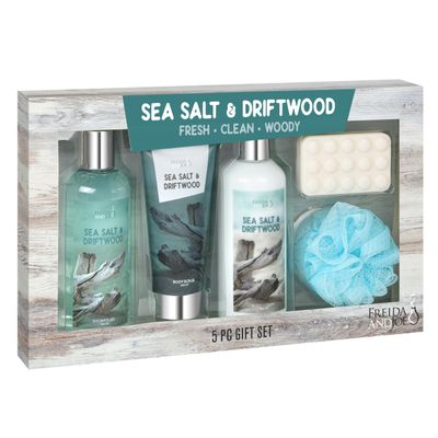 Freida and Joe Men Sea Salt & Driftwood Spa Gift Set
