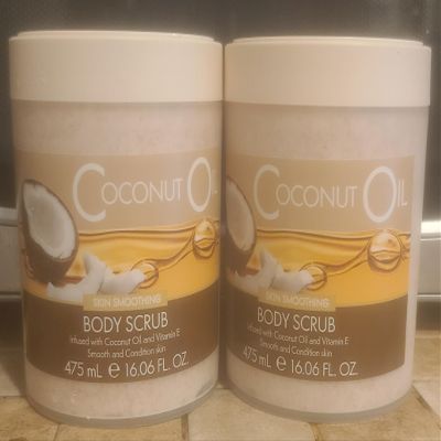 Coconut oil body scrub (2 piece) 16Fl oz