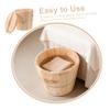 WOONEKY Wooden Hot Towel Heating Bucket 25x25x25cm with Lid Rustic Spa Sauna Towel Warmer Barrel for Bathroom Massage and Salon Use view 3