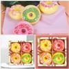 OATIPHO 4pcs Doughnut Shape Bath Salt Balls Set 100g Moisturizing Bath Soak for Teenagers Relaxation Style Color view 3