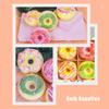 OATIPHO 4pcs Doughnut Shape Bath Salt Balls Set 100g Moisturizing Bath Soak for Teenagers Relaxation Style Color view 4
