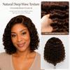 Apeasex 14 Inch Chocolate Brown Deep Wave Bob Wig Human Hair, 5x5 HD Lace Closures Glueless Wig Side Part, Short Curly Wigs for Black WomenPre Plucked Pre Cut Wear Go Wigs Beginner Friendly Everyday view 4
