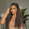 Anmetan Honey Blonde Highlight F1B30 Water Wave Bundles Human Hair 16 In, 12A Soft Thick Wet and Wavy Color Curly Black and Brown Ombre Single Bundles 100% Unprocessed Brazilian Virgin Remy Human Hair view 2