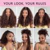 Burmese Curly Feather Crochet Human Hair 22 Inch Chocolate Brown 4# Color Miracle Knots Pre-Separated 50 Strands Human Crochet Hair for Black Women Lightweight Invisible Extensions (22 Inch,60g) view 4