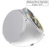 BTCOWZRV Chicken on The Grass Makeup Mirror Foldable Double-Sided 2X/1X,Hand Mirror - Round,Compact and Portable,Compact Mirror to Bag for Home,Office,Travel view 2