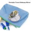 BTCOWZRV Chicken on The Grass Makeup Mirror Foldable Double-Sided 2X/1X,Hand Mirror - Round,Compact and Portable,Compact Mirror to Bag for Home,Office,Travel view 3