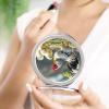 BTCOWZRV Chicken on The Grass Makeup Mirror Foldable Double-Sided 2X/1X,Hand Mirror - Round,Compact and Portable,Compact Mirror to Bag for Home,Office,Travel view 4