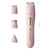 CUNZJIA Ladies Electric Hair Remover for Body Face and Delicate Areas with Interchangeable Heads IPX7 Waterproof USB C Rechargea view 3