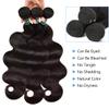 12A Body Wave Bundles Human Hair 18 20 22 Inch Human Hair Bundle 100% Unprocessed Brazilian Virgin Hair Extensions for Black Women Quick Weave Natural Color view 3