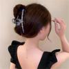 Chic Rhinestone Bunny Rabbit Large Grab Clip Back of Hair Clip Hair Volume Shark Clip view 2
