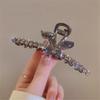 Chic Rhinestone Bunny Rabbit Large Grab Clip Back of Hair Clip Hair Volume Shark Clip view 3