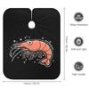 Cartoon Shrimp Haircut Barber Cape for Hair Cutting Apron for Men Women with Adjustable Snap view 2
