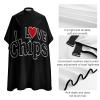 I Love Chips Haircut Barber Cape for Hair Cutting Apron for Men Women with Adjustable Snap view 4
