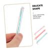 DECHOUS 18pcs Plastic Hair Perm Rods Set for Short and Long Hair Small Curling Rods for Heatless Cold Wave Perming for Natural Waves and Braids in White Green White Pink Pink Yellow view 3