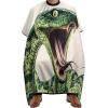 Green Snake Haircut Barber Cape for Hair Cutting Apron for Men Women with Adjustable Snap view 1