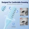 2-in-1 Nasal Hair Cutter Double Sided Nose Hair Knife Portable Nostril Hair Remover Tool 360 Rotating Manual Nose Hair Trimmer Nasal Grooming Tool for Men Women (Blue, 12 PCS) view 4