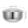 Adorainbow Stainless Steel Shaving Bowl with Lid for Men, Compact and Effortless Foam Handling, Elegant Design, for Home or Salon Use view 2