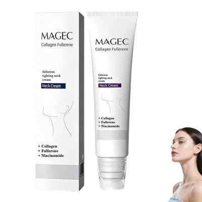 Duielly Magec Collagen Fullerene Neck Cream, 2026 Advanced Wrinkle Collageno Face and Neck Firming Cream, Magic Skin Tightening and Lifting Cream for Skin Types (1)