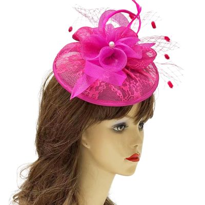 1920s Flower Barrettes for Women Flapper Headpiece Accessories for Cosplay Party Elegant Feathered Pearl Floral Hair for Women