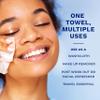 Q-tips Clean Disposable Face Towels, Ultra-Soft & Durable, Clean Towels for Face, Gentle on Sensitive and Acne-Prone Skin, 10 Count view 2