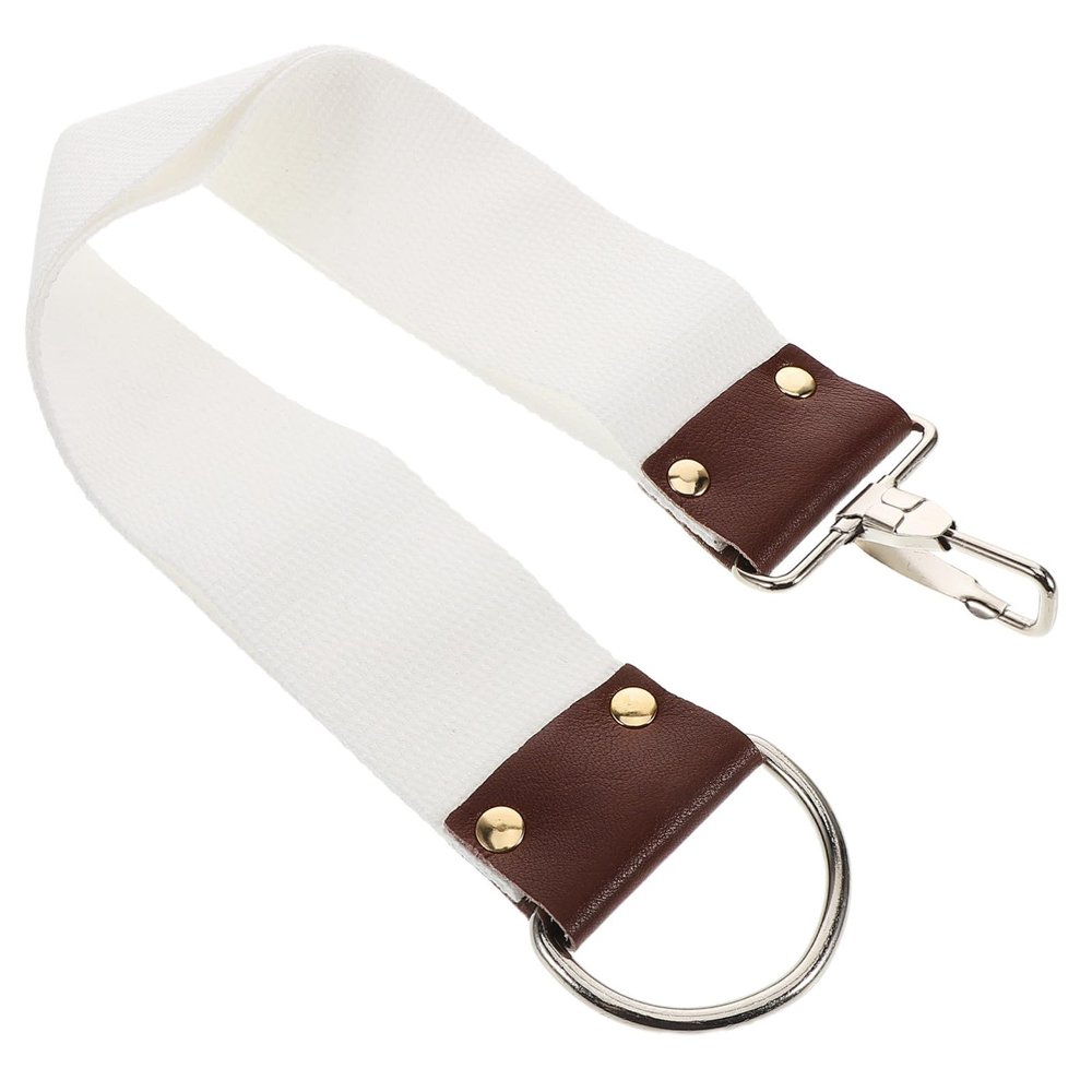 ibasenice Professional Portable Shaving Strop Belt Dual Layer Canvas Razor Strop for Straight Razor Sharpening and Polishing, Smooth Shaving Experience for Travel and Personal Use