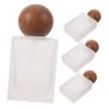 FIXOSHEE 4 Pack 30ml Refillable Perfume Atomizer Bottle with Walnut Cap view 1