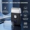 Electric Foil Trimmer Efficient Groomer for Men Portable Facial Hair Groomer Shaving Tool for Travel view 3