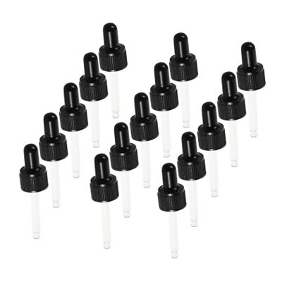 ADOCARN 20pcs Glass Pipette Droppers with Silicone Rubber Bulb and Screw Cap, 15ml 0.5 Oz Airtight Oil Droppers for Essential Oils and Perfumes, for DIY Crafts and Aromatherapy