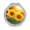 FekiLoot Sunflower Flowers Travel Makeup Mirror - Double Side Folding Compact Mirrors with 1x/2x Magnification, Portable Pocket Mirror Small Round Handheld Mirror for Handbag and Purses view 1