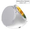 FekiLoot Sunflower Flowers Travel Makeup Mirror - Double Side Folding Compact Mirrors with 1x/2x Magnification, Portable Pocket Mirror Small Round Handheld Mirror for Handbag and Purses view 2