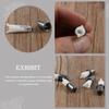 BELLIFFY 10pcs Nose Hair Trimmer Replacement Heads Electric Nose Hair Clipper Parts with Steel Caps Household and Salon Supplies view 3
