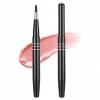 2 Pack Lipstick Brush Retractable Lip Brushes with Cap, Lip Liner Brush Applicator for Women Girls Lipsticks, Lipgloss, Eyeshadow view 1
