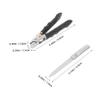 SOLUSTRE Stainless Steel Nail Clippers with Nail File for Precision Cutting and Comprehensive Care, Portable Manicure Tools for Travel and Festivals view 2